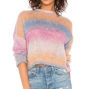 Rails Camille Rainbow Wool Mohair Blend Sweater, Small